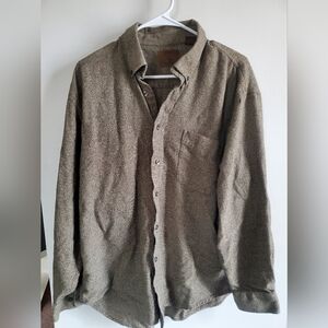 Casual Tan Button-Up Shirt